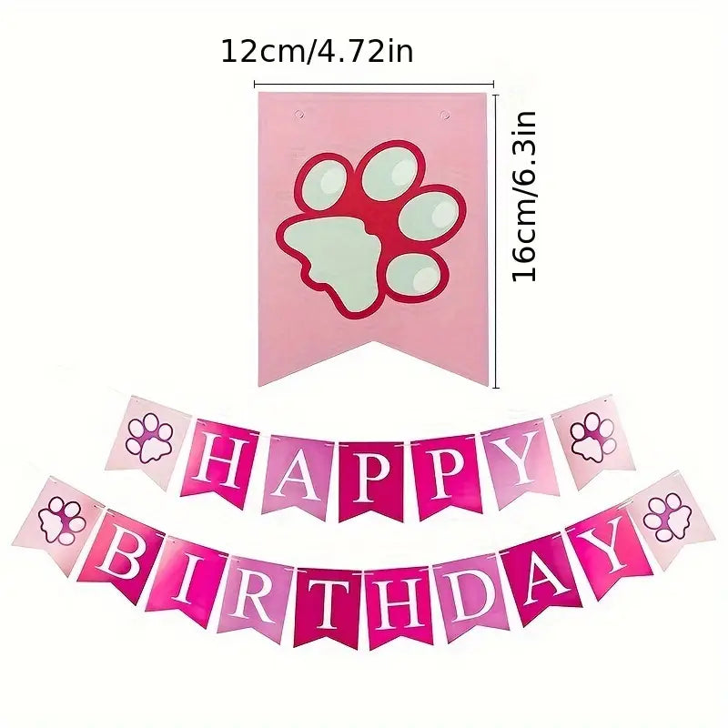 PAWFECT BIRHTDAY BANNER