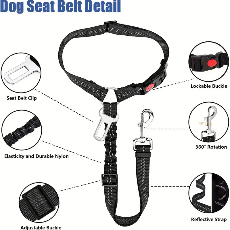 CINTURÓN DE SEGURIDAD 2 EN 1 PARA AUTO - SAFETRIP DUO