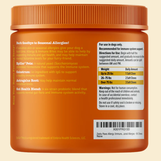 ALLERGY & IMMUNE BITES - ZESTY PAWS