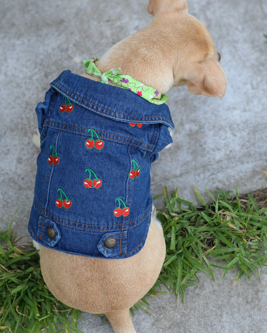 CHERRY DENIM VEST