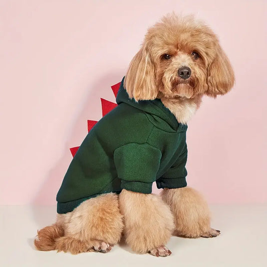 DINO HOODIE - DARK GREEN