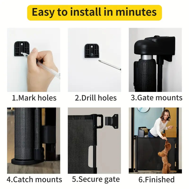 RETRACTABLE PET SAFETY GATE