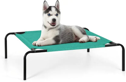 GREEN ELEVATED PET COT - 25 LBS