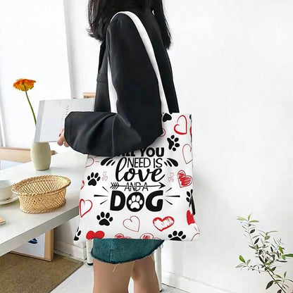 LOVE DOG TOTE BAG