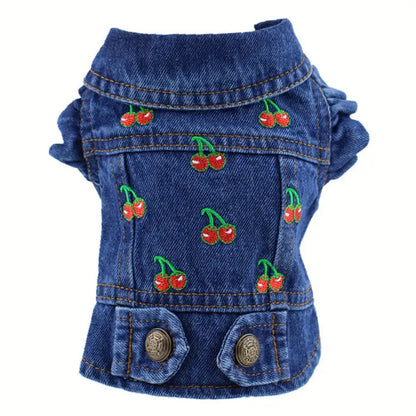 CHERRY DENIM VEST