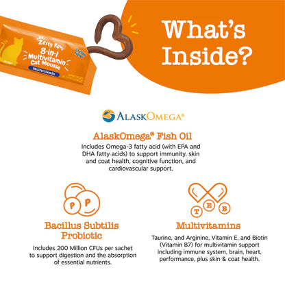 8-IN-1 MULTIVITAMIN CAT MOUSSE - ZESTY PAWS