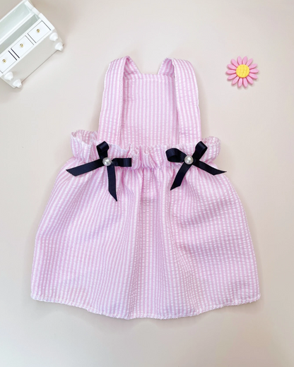 PEARL BOW DRESS