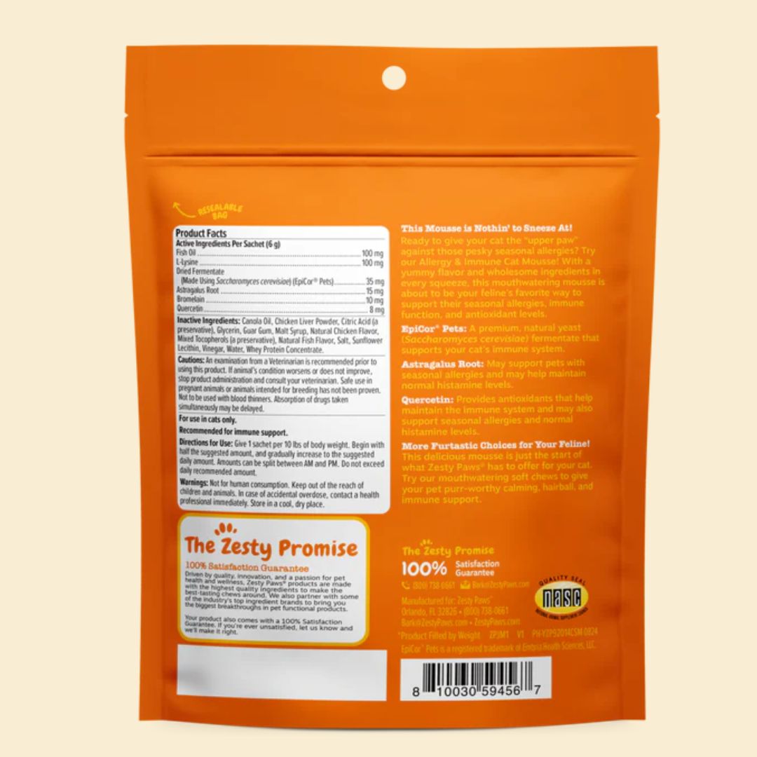 ALLERGY & IMMUNE CAT MOUSSE - ZESTY PAWS