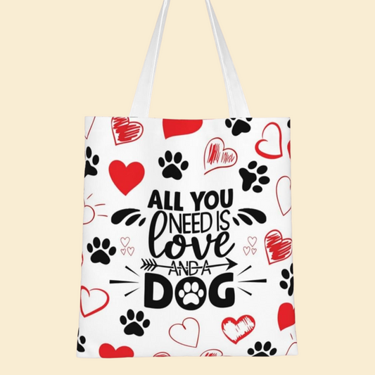 LOVE DOG TOTE BAG