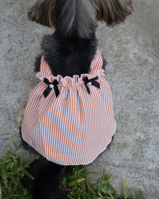 PEARL BOW DRESS