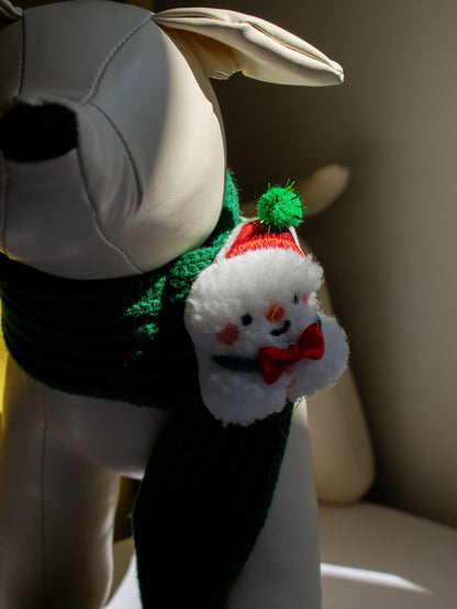 SNOWMAN KNIT SCARF