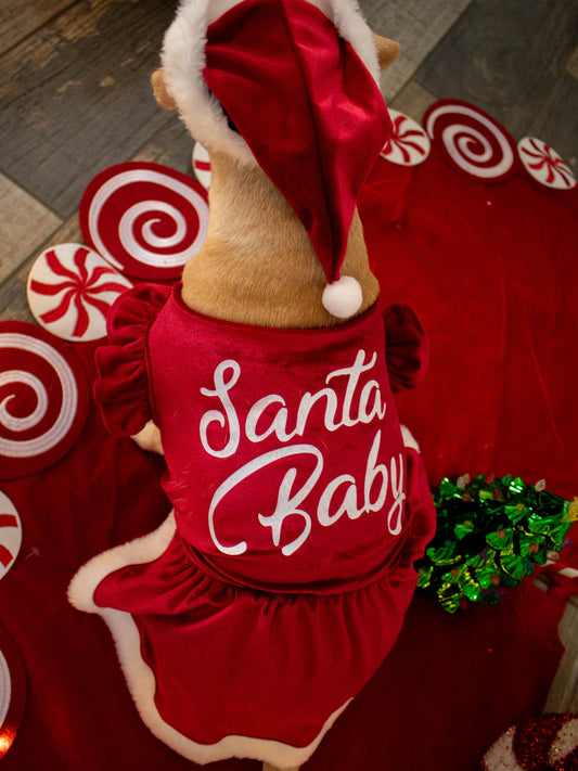 SANTA BABY DRESS