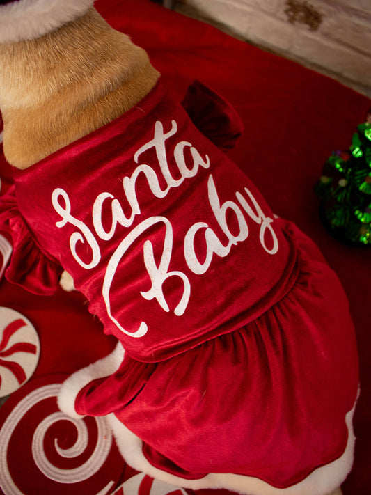 SANTA BABY DRESS