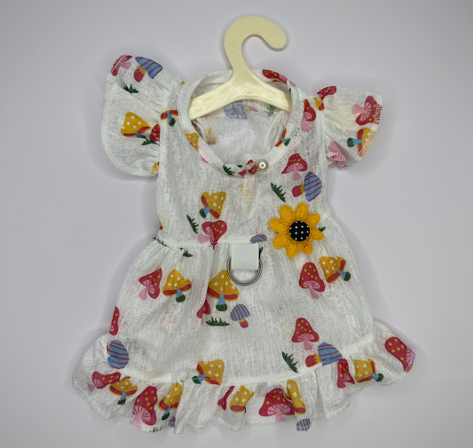 MUSHROOM PICNIC DRESS