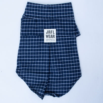 BLUE GRID STYLE SHIRT