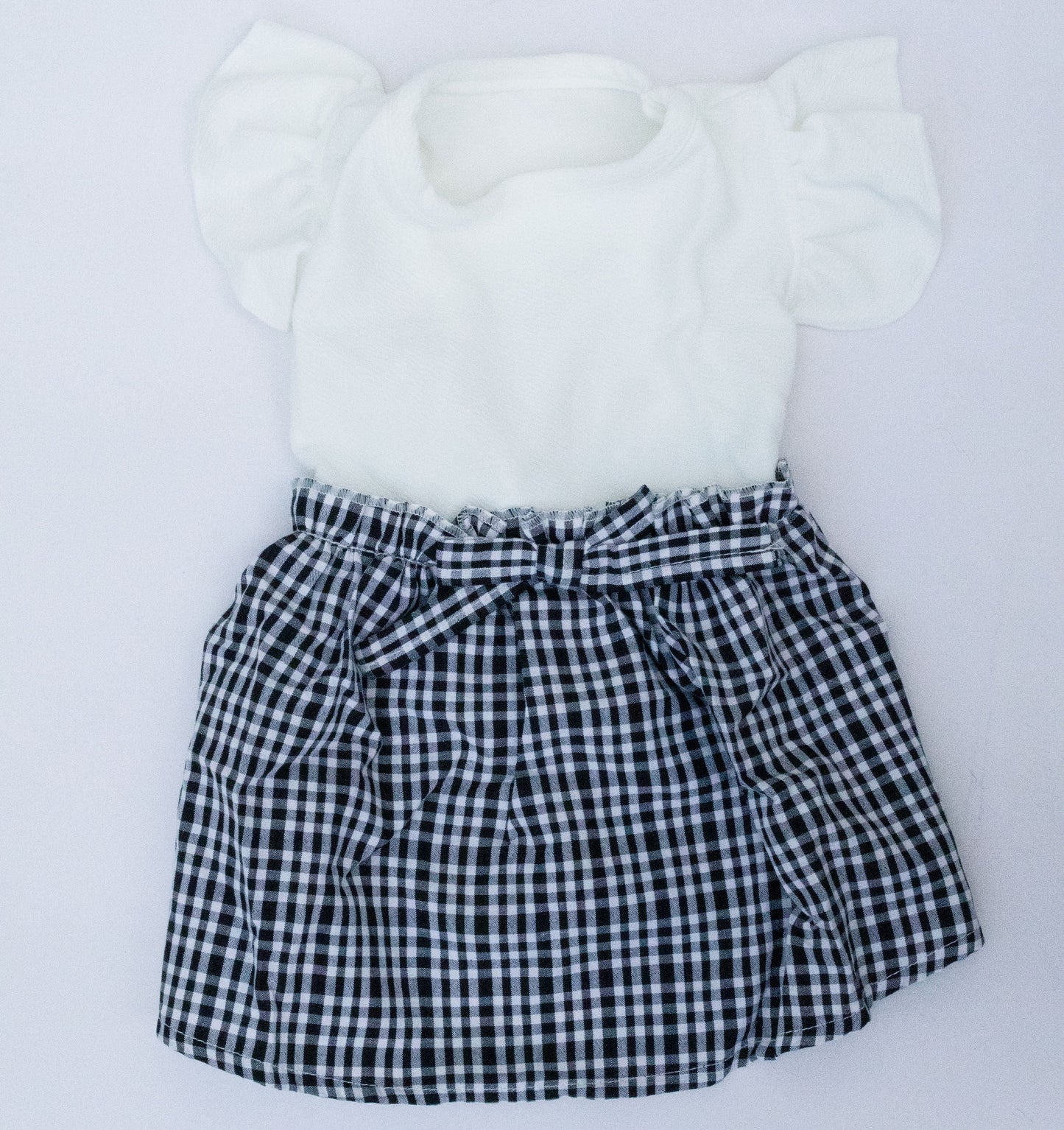 IVORY BOW DRESS