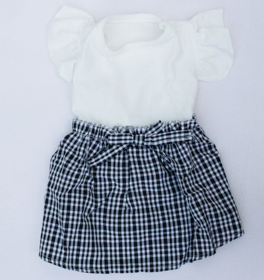 IVORY BOW DRESS