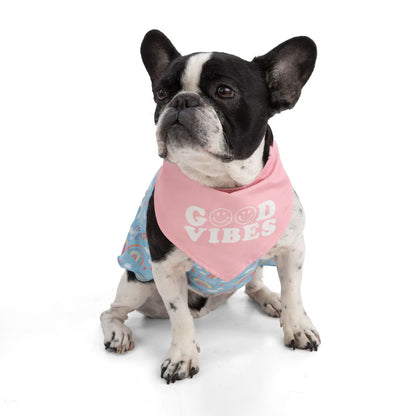 GOOD VIBES REVERSIBLE DOG BANDANA