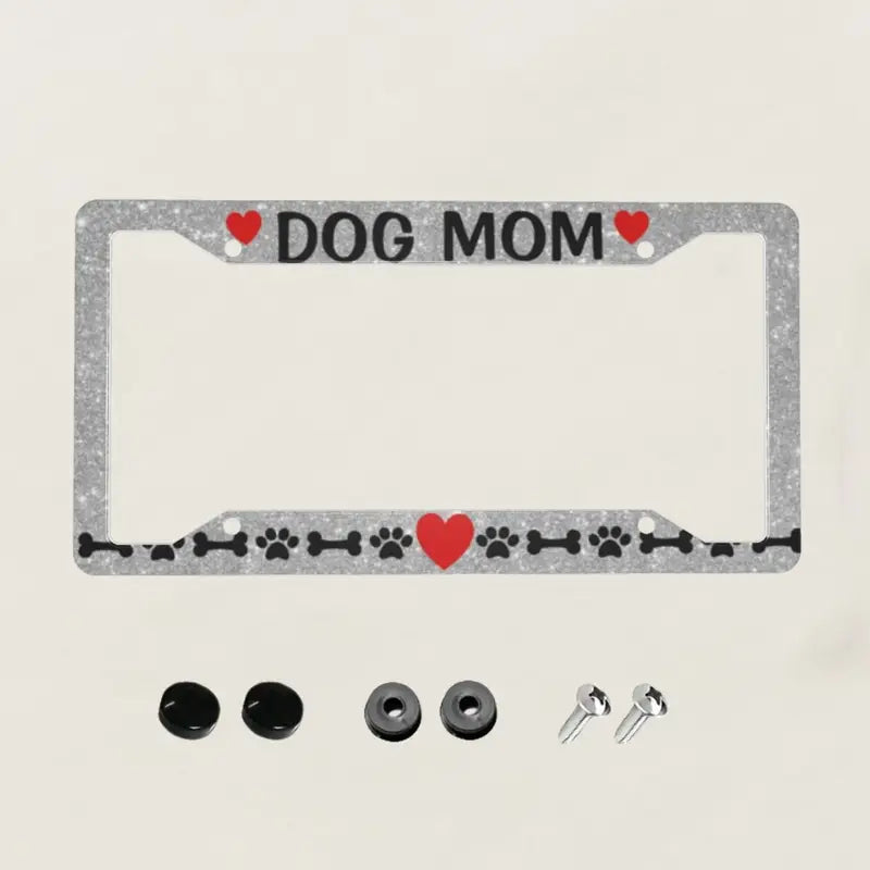 MARCO PARA PLACA DE CARRO "DOG MOM"