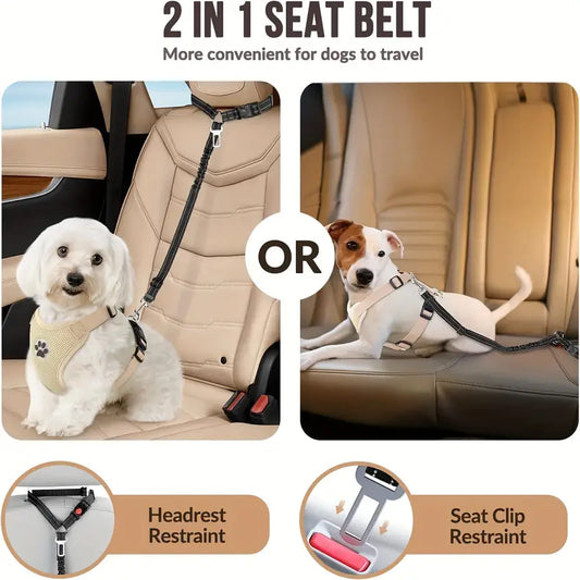 CINTURÓN DE SEGURIDAD 2 EN 1 PARA AUTO - SAFETRIP DUO